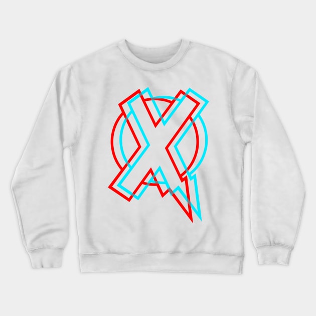 X-Statix in 3D Crewneck Sweatshirt by dumb stuff, fun stuff